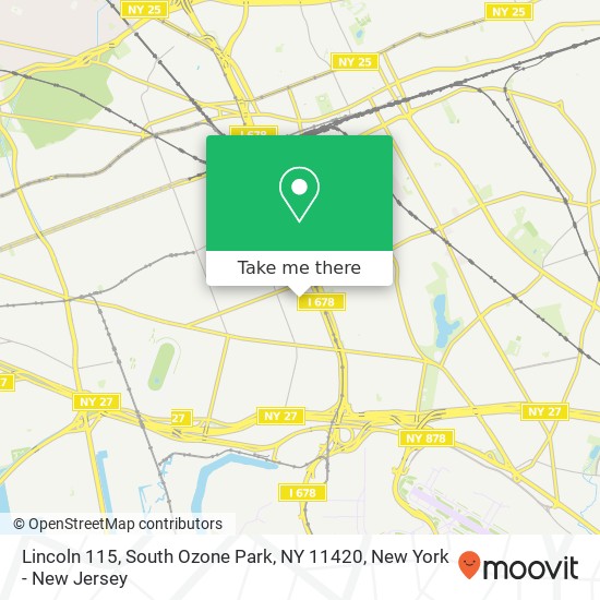 Mapa de Lincoln 115, South Ozone Park, NY 11420