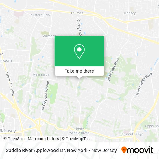 Saddle River Applewood Dr map