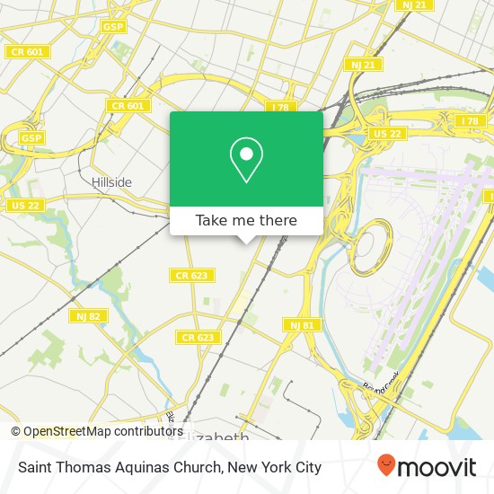 Saint Thomas Aquinas Church map