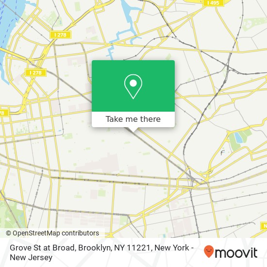 Grove St at Broad, Brooklyn, NY 11221 map