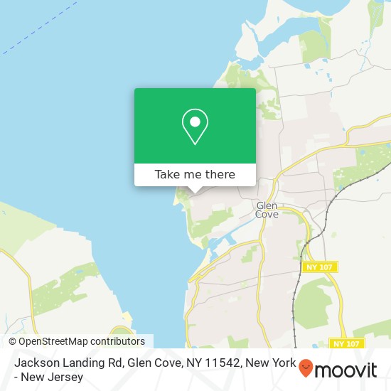 Mapa de Jackson Landing Rd, Glen Cove, NY 11542
