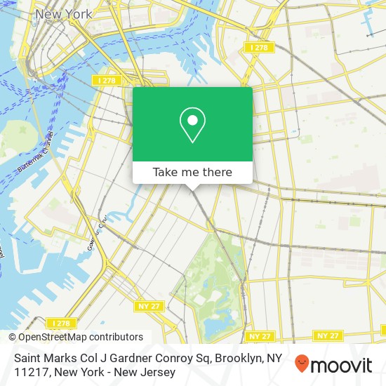 Mapa de Saint Marks Col J Gardner Conroy Sq, Brooklyn, NY 11217