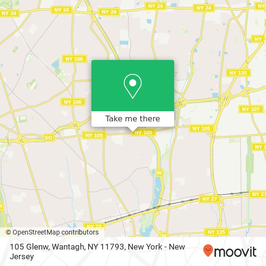 105 Glenw, Wantagh, NY 11793 map