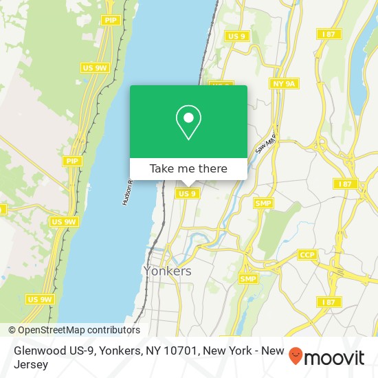 Mapa de Glenwood US-9, Yonkers, NY 10701