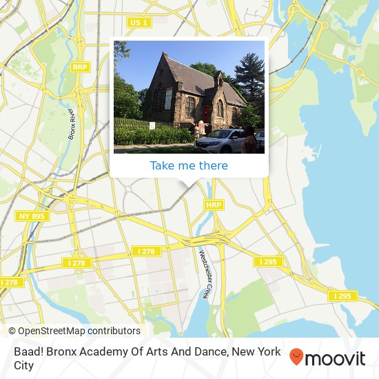 Baad! Bronx Academy Of Arts And Dance map