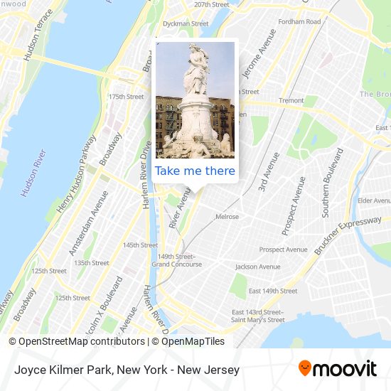 Mapa de Joyce Kilmer Park