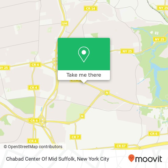 Chabad Center Of Mid Suffolk map