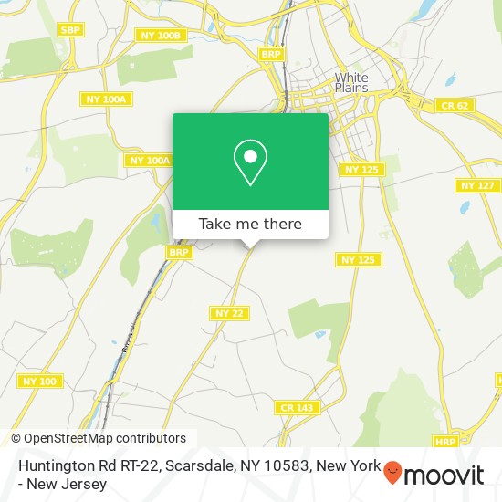 Mapa de Huntington Rd RT-22, Scarsdale, NY 10583