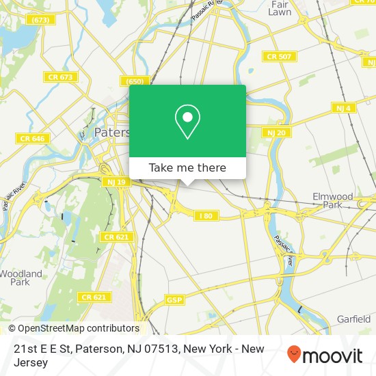 21st E E St, Paterson, NJ 07513 map