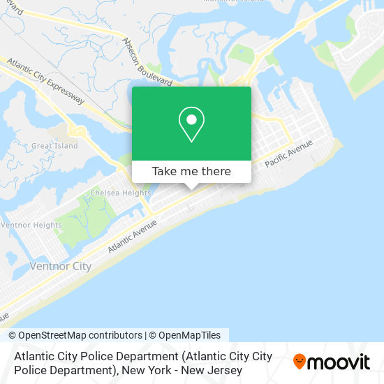 Mapa de Atlantic City Police Department