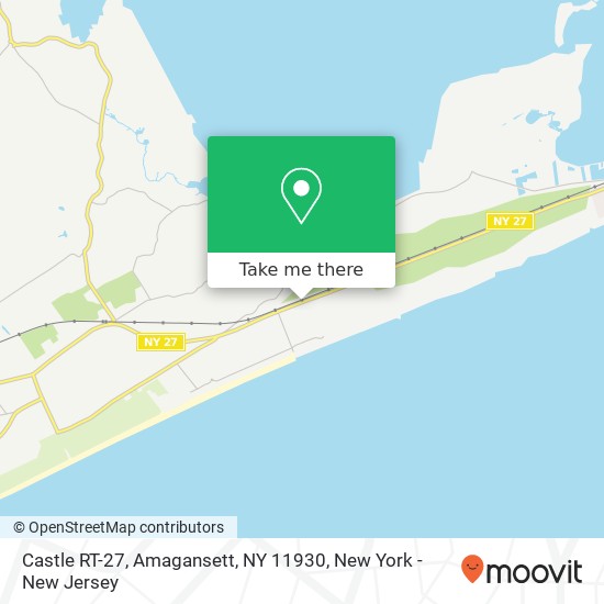 Castle RT-27, Amagansett, NY 11930 map