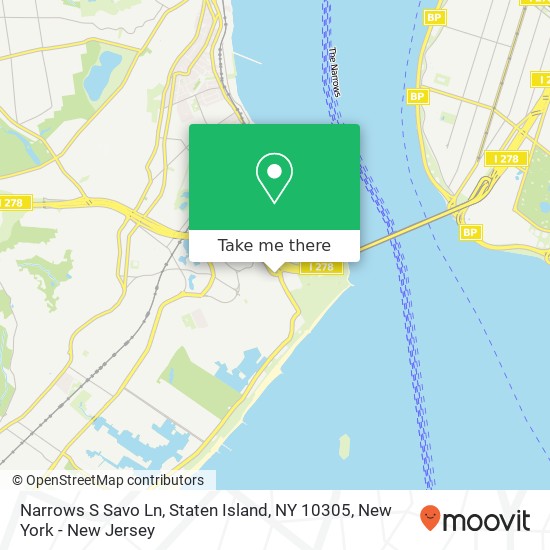 Narrows S Savo Ln, Staten Island, NY 10305 map