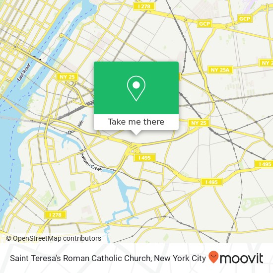 Mapa de Saint Teresa's Roman Catholic Church