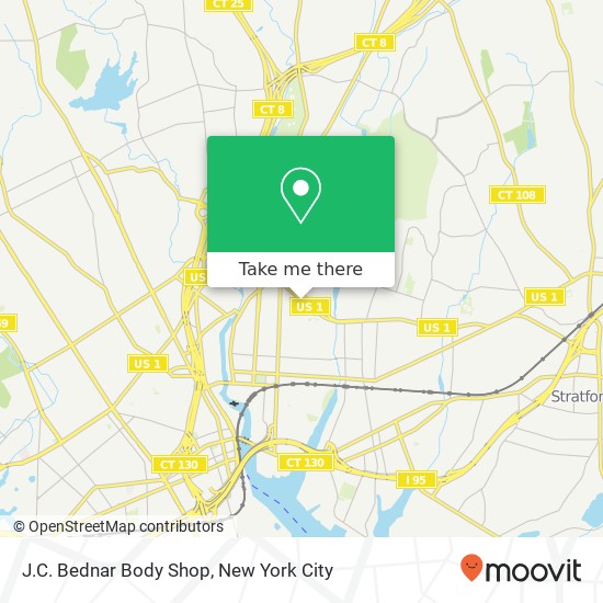 J.C. Bednar Body Shop map