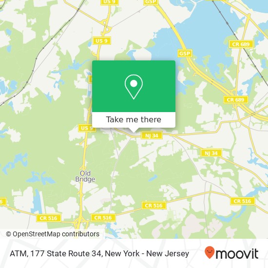 Mapa de ATM, 177 State Route 34