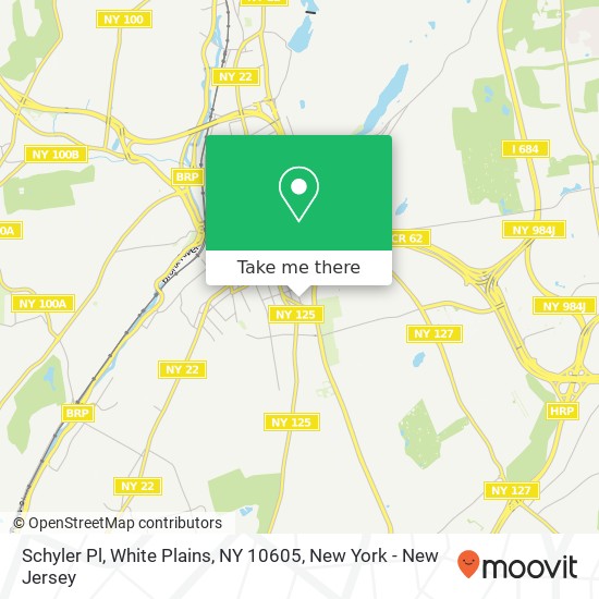 Schyler Pl, White Plains, NY 10605 map