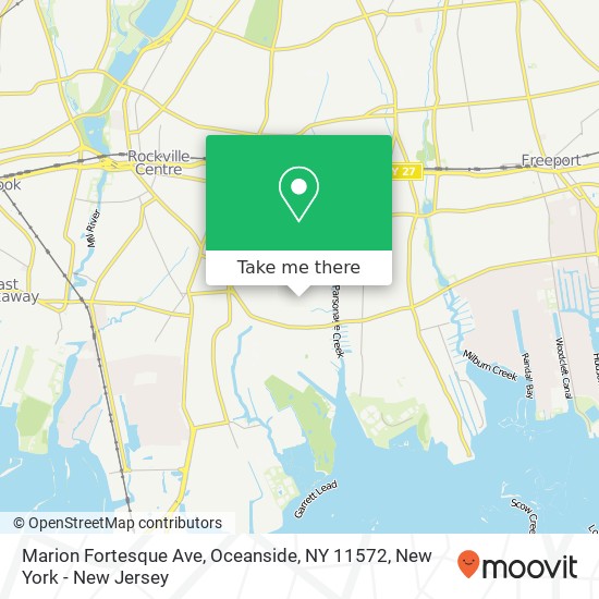 Mapa de Marion Fortesque Ave, Oceanside, NY 11572