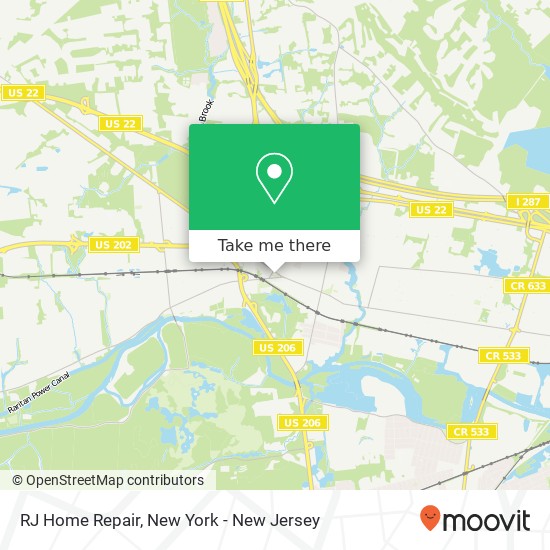 RJ Home Repair map