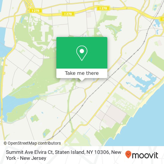 Mapa de Summit Ave Elvira Ct, Staten Island, NY 10306