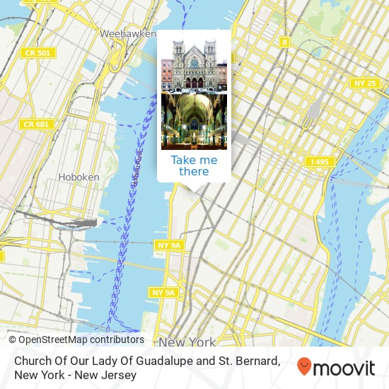 Mapa de Church Of Our Lady Of Guadalupe and St. Bernard