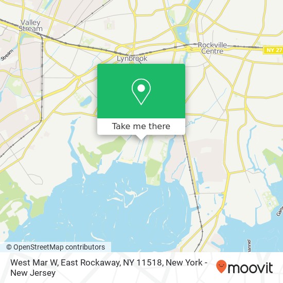 Mapa de West Mar W, East Rockaway, NY 11518