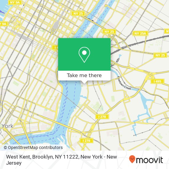 West Kent, Brooklyn, NY 11222 map