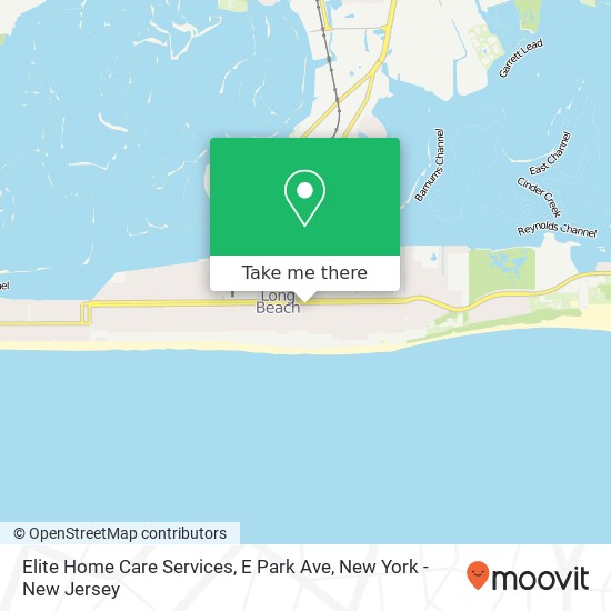 Elite Home Care Services, E Park Ave map