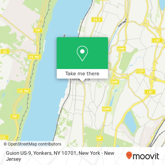 Guion US-9, Yonkers, NY 10701 map