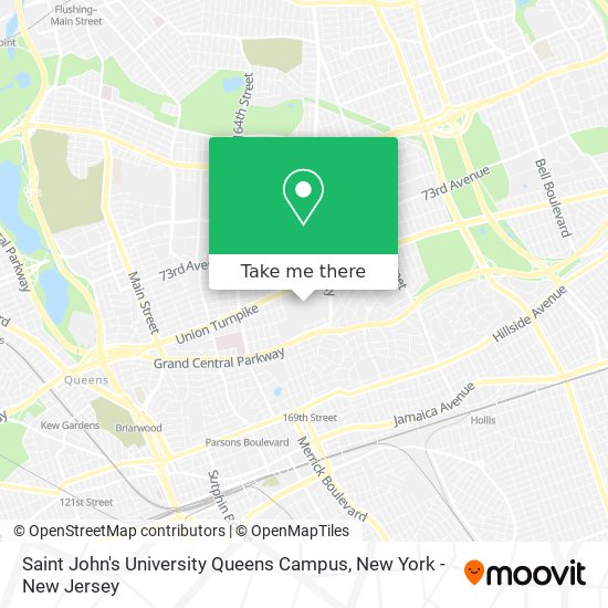 Saint John's University Queens Campus map