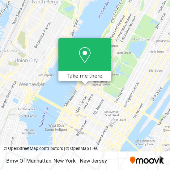 Bmw Of Manhattan map