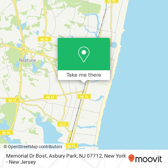 Memorial Dr Bost, Asbury Park, NJ 07712 map