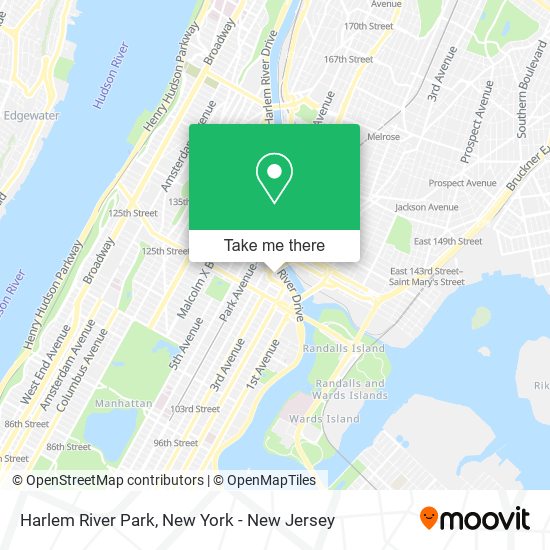 Harlem River Park map