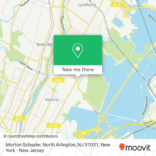 Morton Schuyler, North Arlington, NJ 07031 map