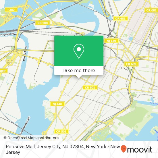 Rooseve Mall, Jersey City, NJ 07304 map