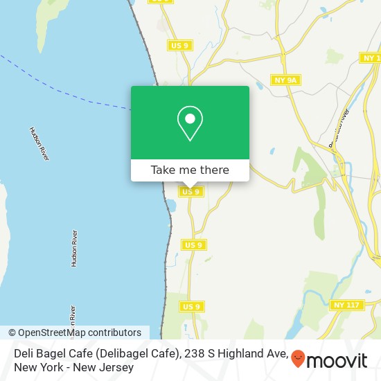 Deli Bagel Cafe (Delibagel Cafe), 238 S Highland Ave map