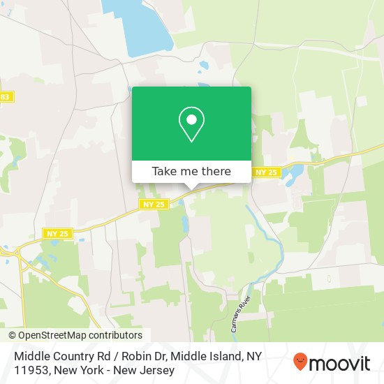 Middle Country Rd / Robin Dr, Middle Island, NY 11953 map