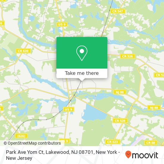 Park Ave Yom Ct, Lakewood, NJ 08701 map