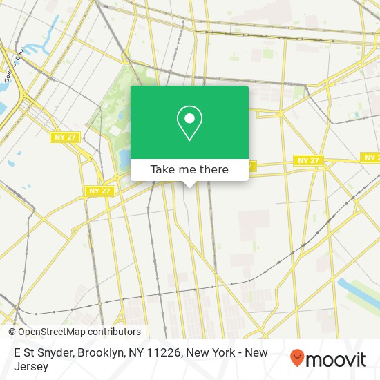 Mapa de E St Snyder, Brooklyn, NY 11226