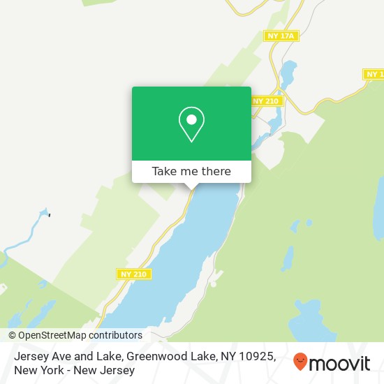 Jersey Ave and Lake, Greenwood Lake, NY 10925 map