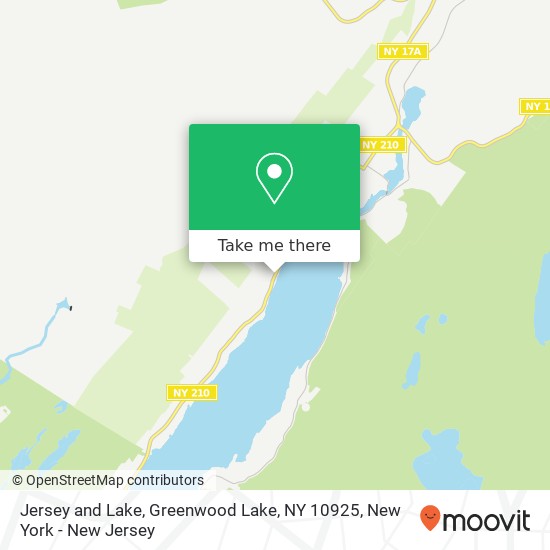 Jersey and Lake, Greenwood Lake, NY 10925 map