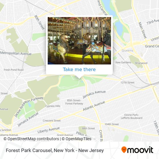 Forest Park Carousel map