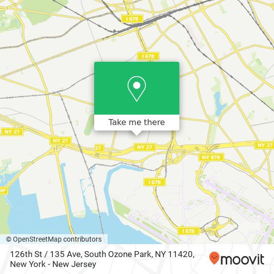 Mapa de 126th St / 135 Ave, South Ozone Park, NY 11420