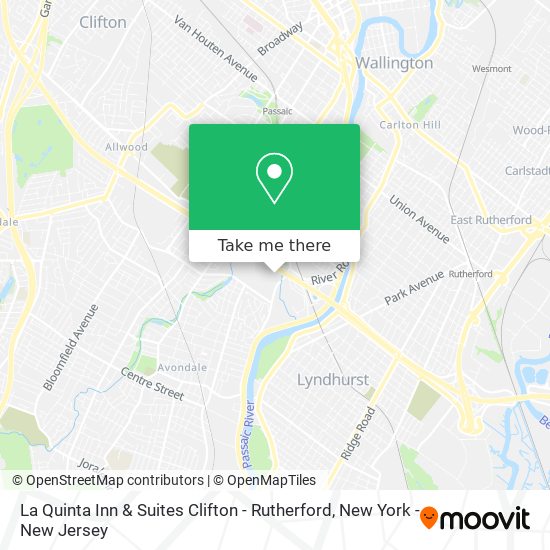 Mapa de La Quinta Inn & Suites Clifton - Rutherford
