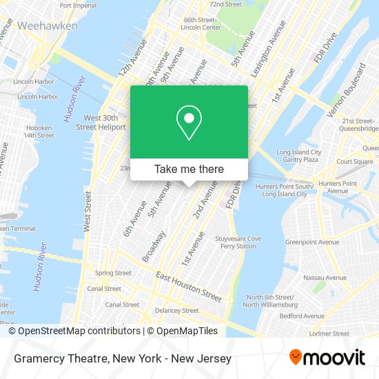 Mapa de Gramercy Theatre