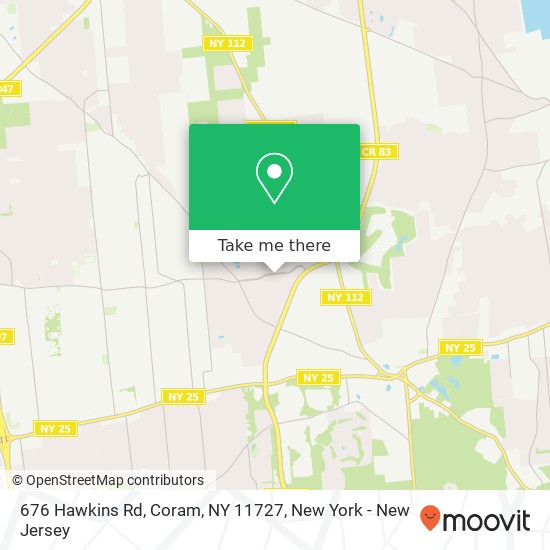 676 Hawkins Rd, Coram, NY 11727 map