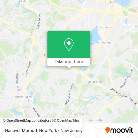 Hanover Marriott map