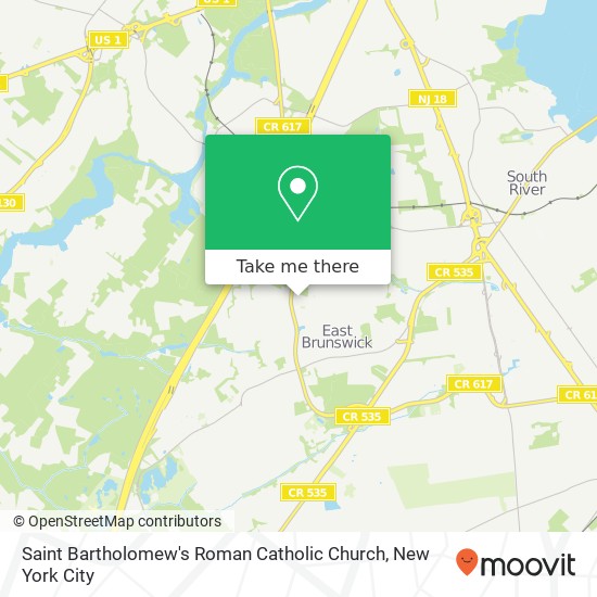 Saint Bartholomew's Roman Catholic Church map