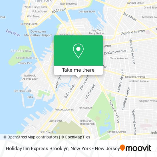 Mapa de Holiday Inn Express Brooklyn