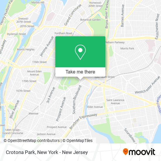 Crotona Park map