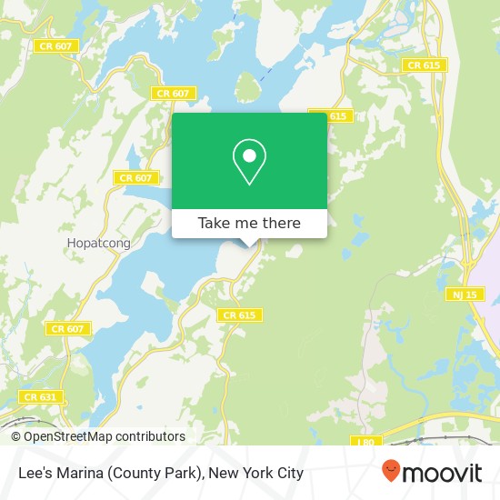 Lee's Marina (County Park) map